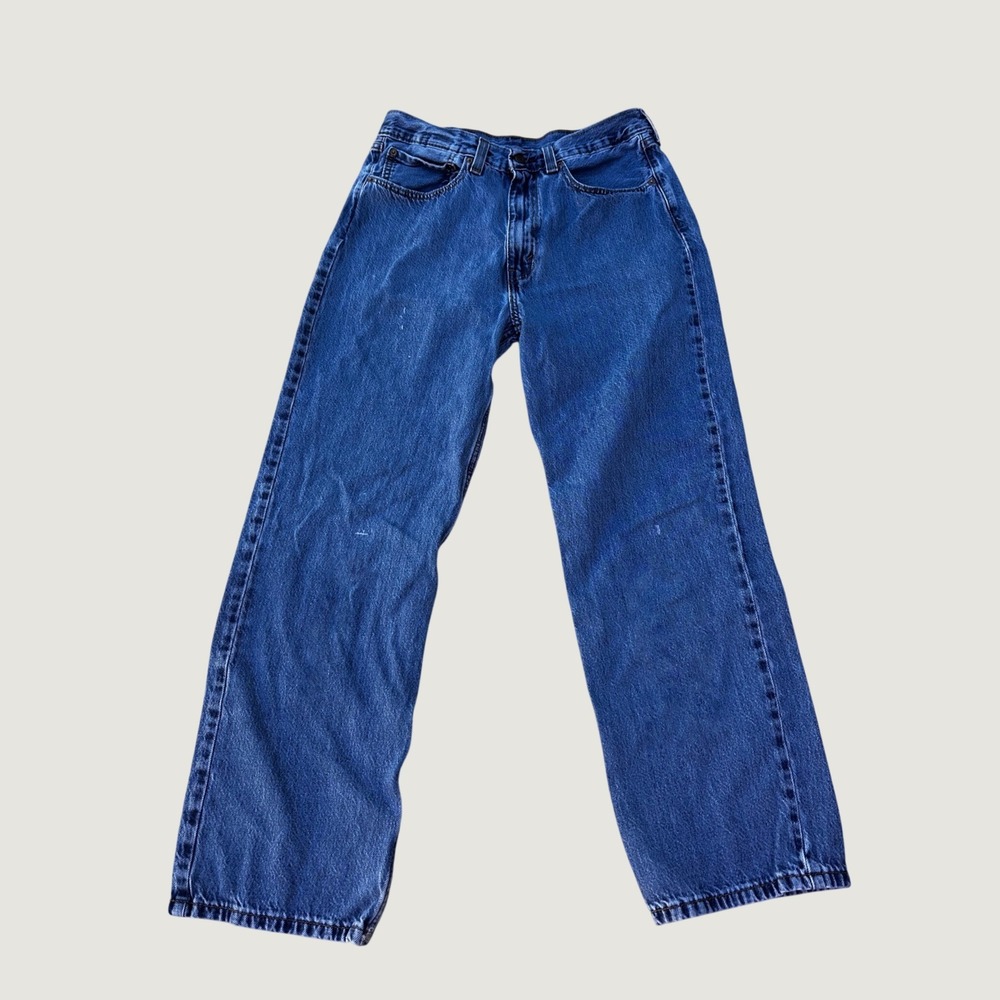 Levis 565 Wide Leg Jeans Mens 34x32 Loose Fit Straight Blue Denim Baggy Skater